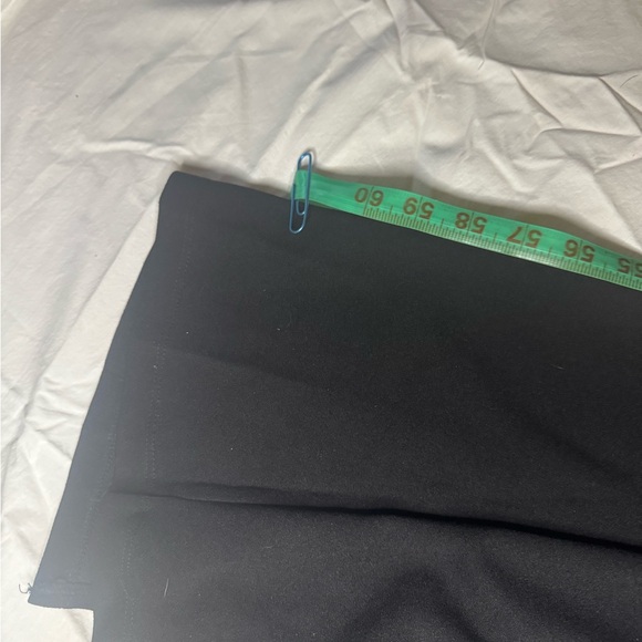 Symphony large black backless spandex nylon flared long sleeves back slit - Picture 8 of 11